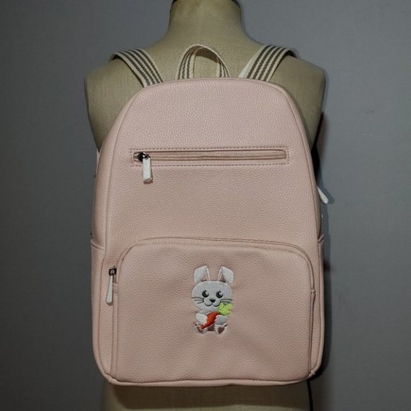 Boutique backpack by Thirty-One rose blush pebble NWT with monogram